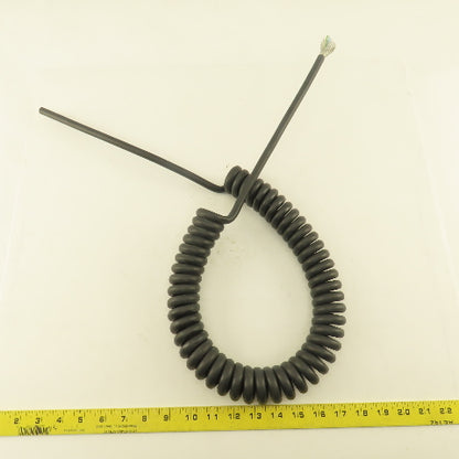 18AWG 20C 18/20 Multi Conductor Shielded Communication Coiled Cable Pigtail 46"