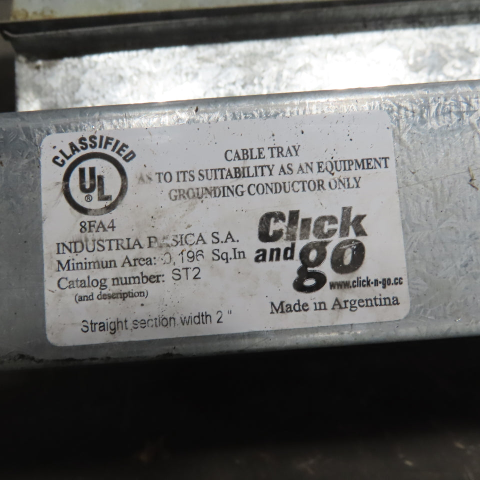 Industria Basica S.A Click And Go 2" x 2" Galvanized Modular Cable Tray Lot/25