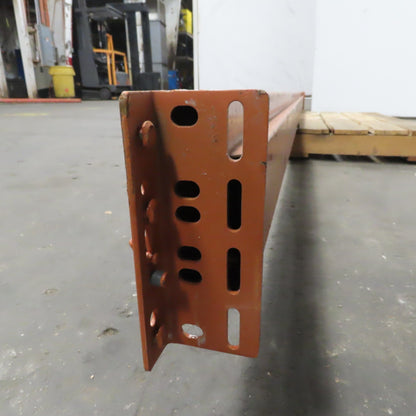 14' x 6" Tear Drop Pallet Rack Horizontal Shelf Support Beam Boltless Round Pin
