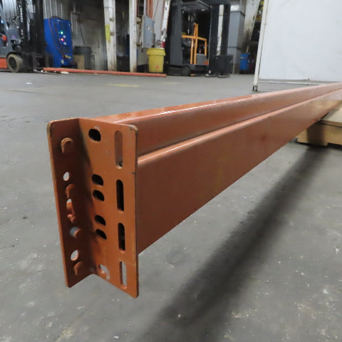 14' x 6" Tear Drop Pallet Rack Horizontal Shelf Support Beam Boltless Round Pin