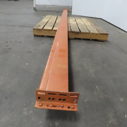 14' x 6" Tear Drop Pallet Rack Horizontal Shelf Support Beam Boltless Round Pin
