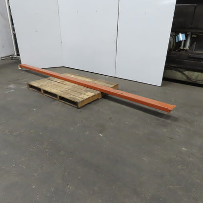 14' x 6" Tear Drop Pallet Rack Horizontal Shelf Support Beam Boltless Round Pin