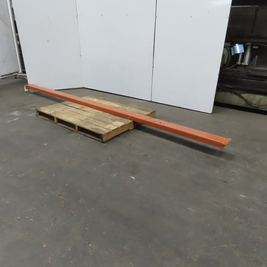 14' x 6" Tear Drop Pallet Rack Horizontal Shelf Support Beam Boltless Round Pin