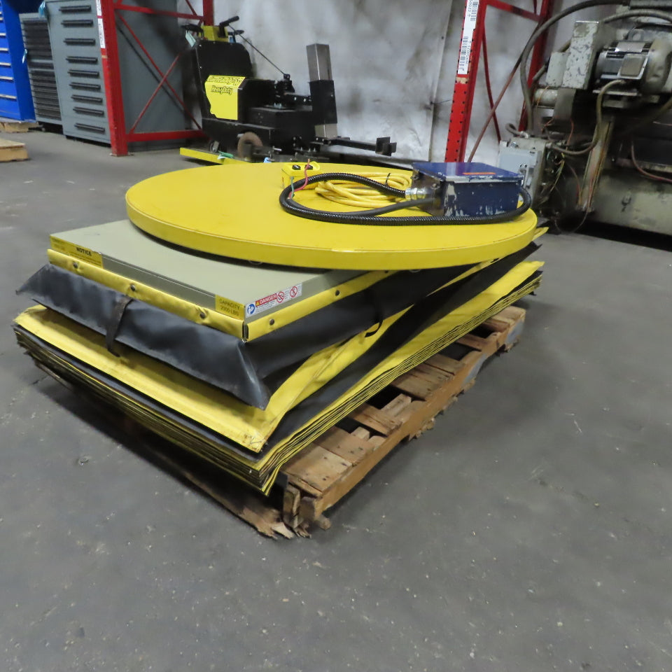 Southworth LSH2-64 53" x 24" Hydraulic Lift Turn Table 1 Ton 78"-12-1/2" Height 3Ph
