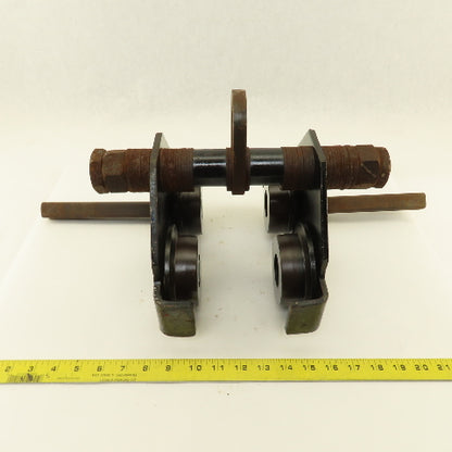 Gravity Push Pull Hoist Trolley 1 Ton 3"-8" Flange Believed To Be CM Series 633