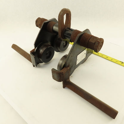 Gravity Push Pull Hoist Trolley 1 Ton 3"-8" Flange Believed To Be CM Series 633