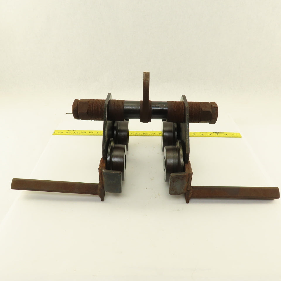 Gravity Push Pull Hoist Trolley 1 Ton 3"-8" Flange Believed To Be CM Series 633