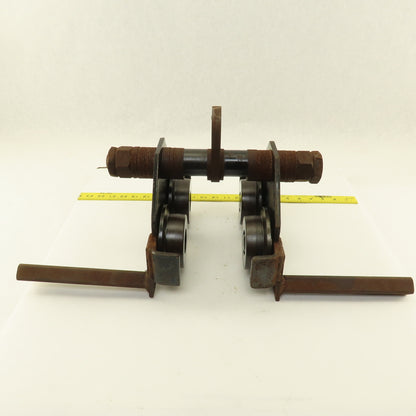 Gravity Push Pull Hoist Trolley 1 Ton 3"-8" Flange Believed To Be CM Series 633