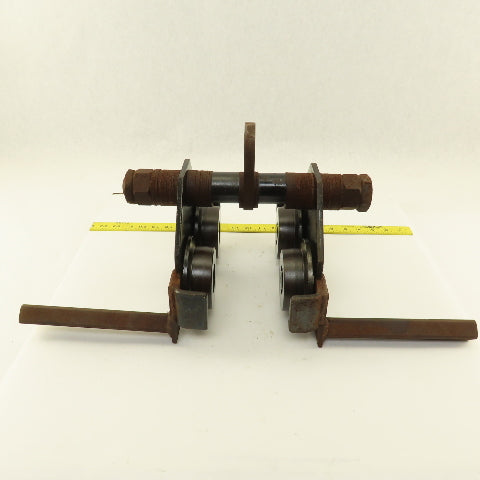 Gravity Push Pull Hoist Trolley 1 Ton 3"-8" Flange Believed To Be CM Series 633