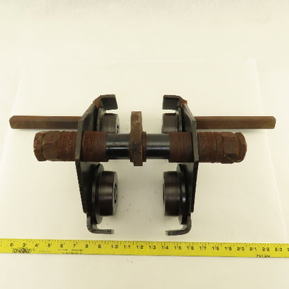 Gravity Push Pull Hoist Trolley 1 Ton 3"-8" Flange Believed To Be CM Series 633