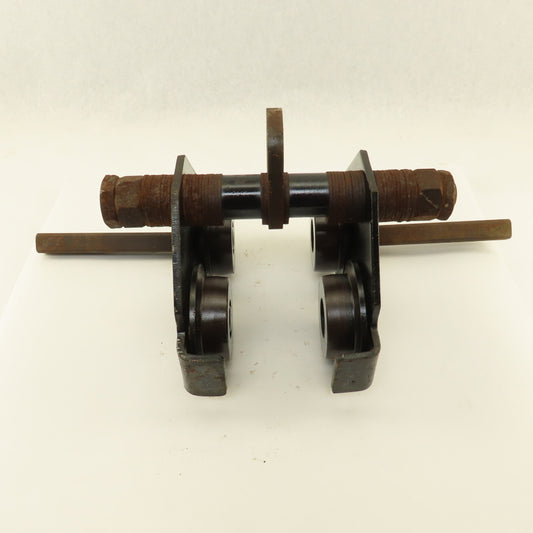 Gravity Push Pull Hoist Trolley 1 Ton 3"-8" Flange Believed To Be CM Series 633