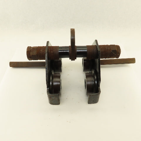 Gravity Push Pull Hoist Trolley 1 Ton 3"-8" Flange Believed To Be CM Series 633