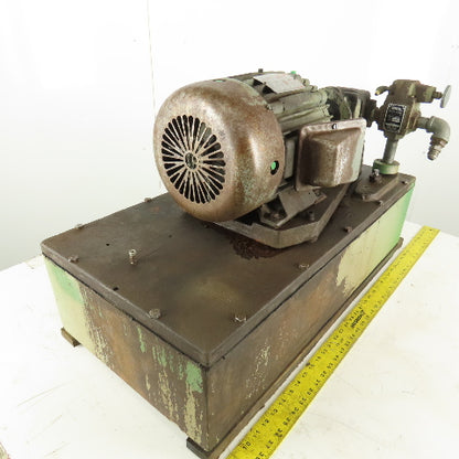 Delco Vickers 1.5Hp 460V 11 Gallon Hydraulic Vane Pump Power Unit