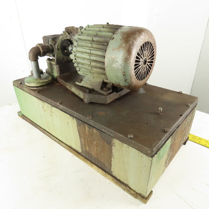 Delco Vickers 1.5Hp 460V 11 Gallon Hydraulic Vane Pump Power Unit