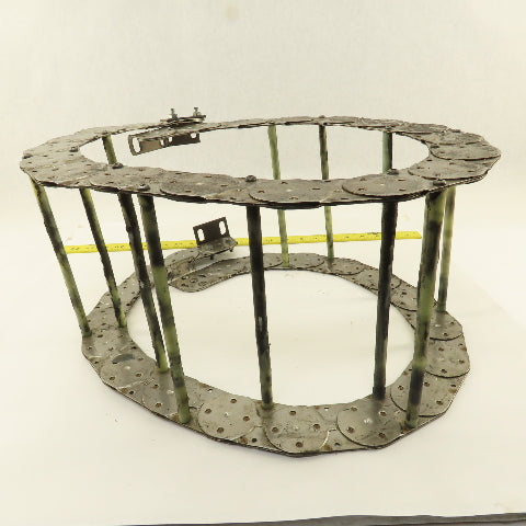 Gortrac 8" x 1" Feed Through Wire Hose Cable Carrier Energy Chain 50"