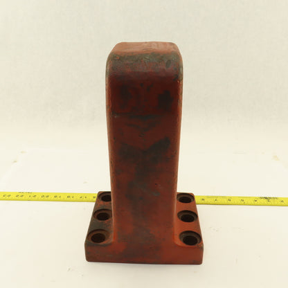 12" x 3" Heavy Duty Cast Iron Hook 6 Bolt Mount