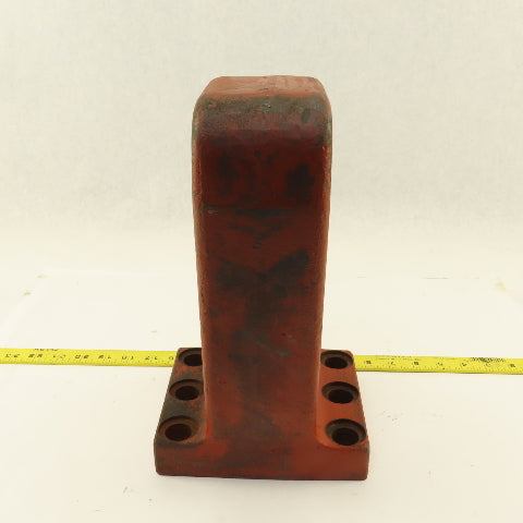 12" x 3" Heavy Duty Cast Iron Hook 6 Bolt Mount
