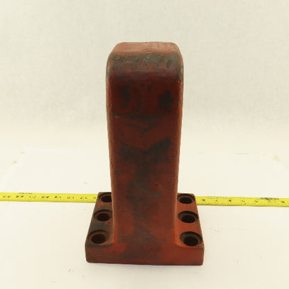 12" x 3" Heavy Duty Cast Iron Hook 6 Bolt Mount
