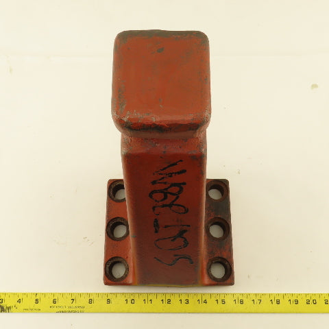 12" x 3" Heavy Duty Cast Iron Hook 6 Bolt Mount