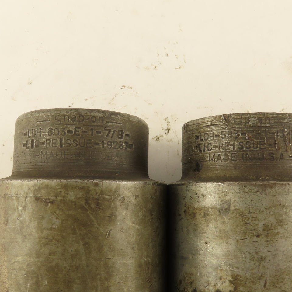 Snap-On LDH-583 LDH-603 LDH-523 Standard Socket 1" Drive 12 Point Lot Of 3