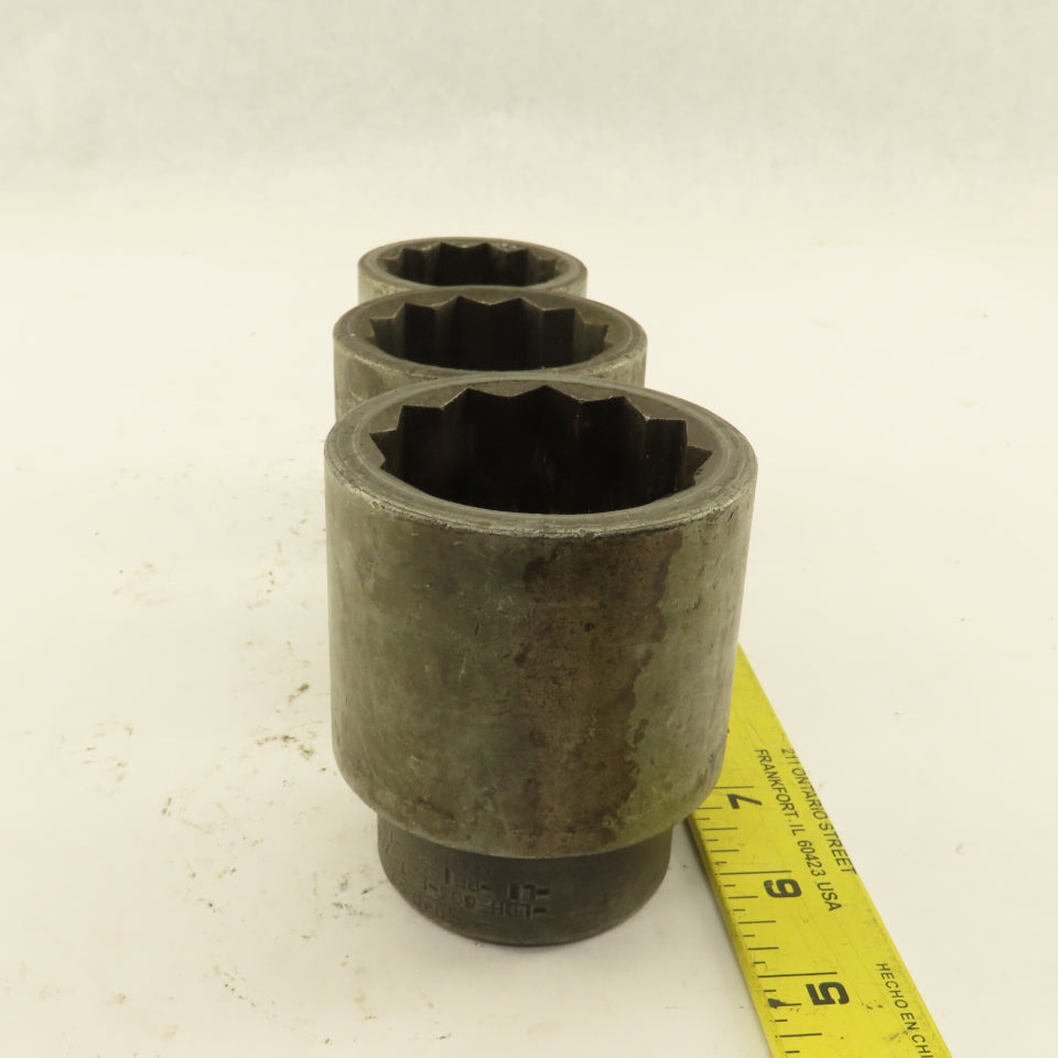 Snap-On LDH-583 LDH-603 LDH-523 Standard Socket 1" Drive 12 Point Lot Of 3