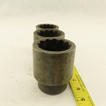 Snap-On LDH-583 LDH-603 LDH-523 Standard Socket 1" Drive 12 Point Lot Of 3