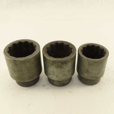 Snap-On LDH-583 LDH-603 LDH-523 Standard Socket 1" Drive 12 Point Lot Of 3