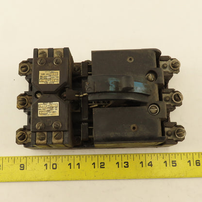 Westinghouse 600V 30A 3 Pole Vintage Manual Contactor Motor Starter