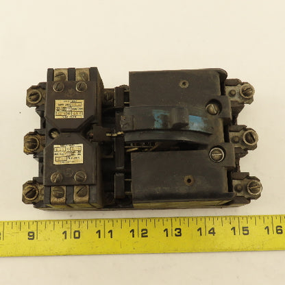 Westinghouse 600V 30A 3 Pole Vintage Manual Contactor Motor Starter