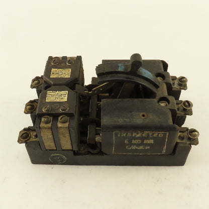 Westinghouse 600V 30A 3 Pole Vintage Manual Contactor Motor Starter