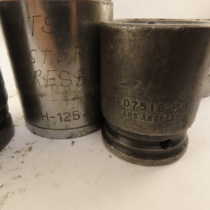 Armstrong Proto H-1254 07518 15/16"- 1-1/4" SAE Socket 3/4" Drive Misc. Lot/7