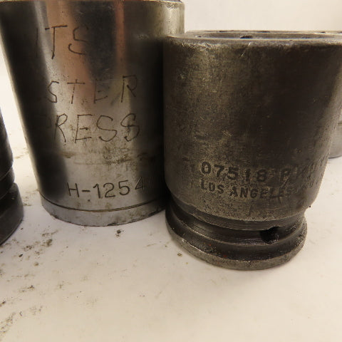 Armstrong Proto H-1254 07518 15/16"- 1-1/4" SAE Socket 3/4" Drive Misc. Lot/7