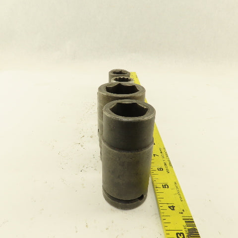 Armstrong Proto H-1254 07518 15/16"- 1-1/4" SAE Socket 3/4" Drive Misc. Lot/7