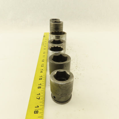 Armstrong Proto H-1254 07518 15/16"- 1-1/4" SAE Socket 3/4" Drive Misc. Lot/7