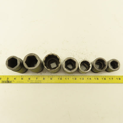 Armstrong Proto H-1254 07518 15/16"- 1-1/4" SAE Socket 3/4" Drive Misc. Lot/7