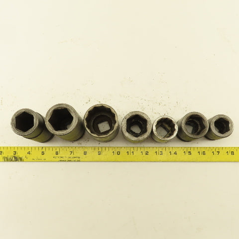 Armstrong Proto H-1254 07518 15/16"- 1-1/4" SAE Socket 3/4" Drive Misc. Lot/7
