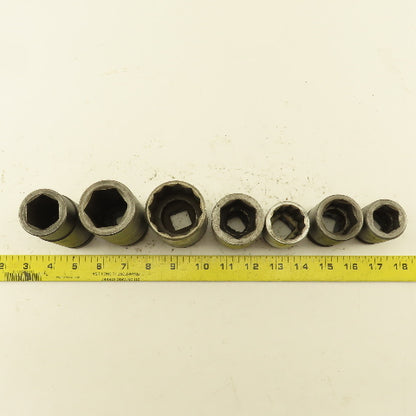 Armstrong Proto H-1254 07518 15/16"- 1-1/4" SAE Socket 3/4" Drive Misc. Lot/7