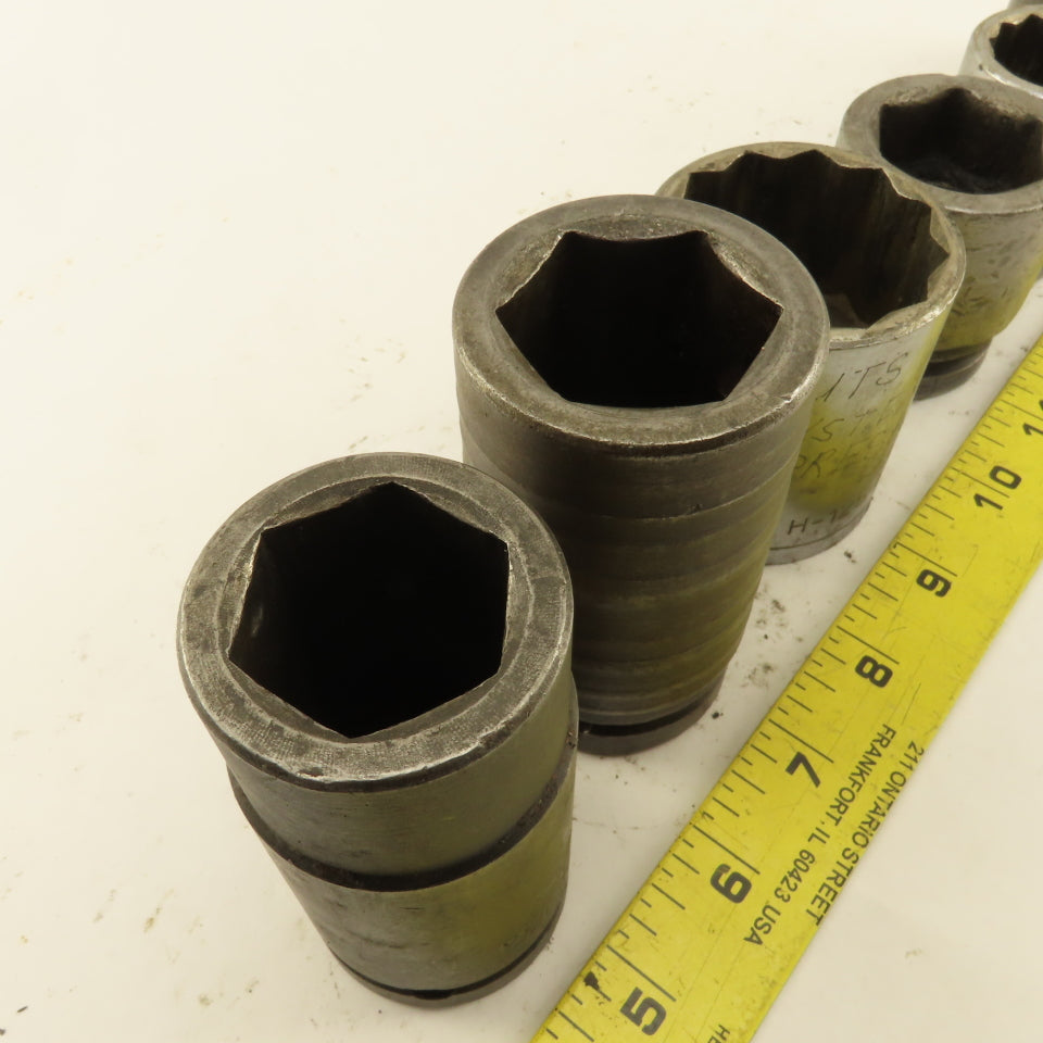 Armstrong Proto H-1254 07518 15/16"- 1-1/4" SAE Socket 3/4" Drive Misc. Lot/7
