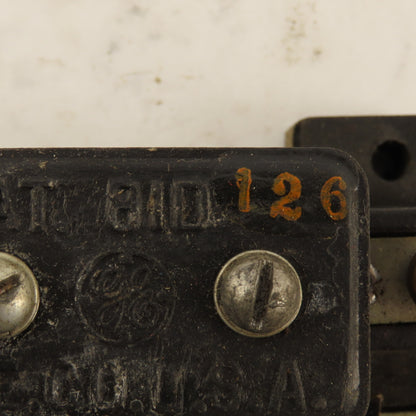 General Electric 81D126 3 Pole Vintage Manual Contactor Motor Starter