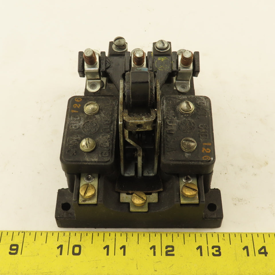 General Electric 81D126 3 Pole Vintage Manual Contactor Motor Starter