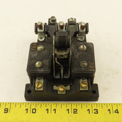 General Electric 81D126 3 Pole Vintage Manual Contactor Motor Starter