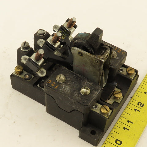 General Electric 81D126 3 Pole Vintage Manual Contactor Motor Starter