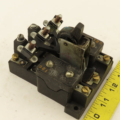 General Electric 81D126 3 Pole Vintage Manual Contactor Motor Starter