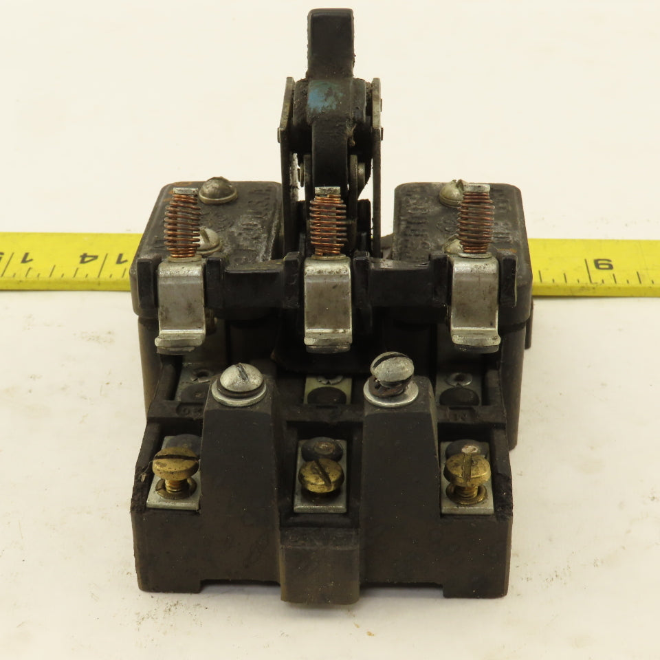 General Electric 81D126 3 Pole Vintage Manual Contactor Motor Starter