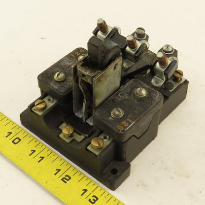 General Electric 81D126 3 Pole Vintage Manual Contactor Motor Starter
