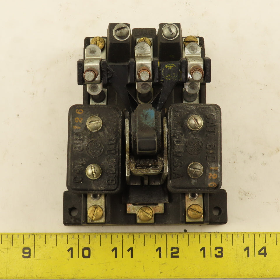 General Electric 81D126 3 Pole Vintage Manual Contactor Motor Starter