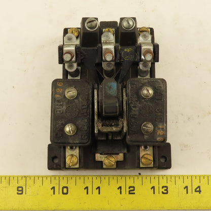 General Electric 81D126 3 Pole Vintage Manual Contactor Motor Starter
