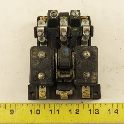 General Electric 81D126 3 Pole Vintage Manual Contactor Motor Starter