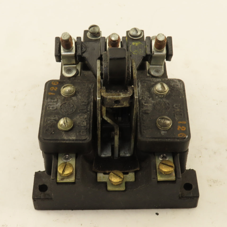 General Electric 81D126 3 Pole Vintage Manual Contactor Motor Starter