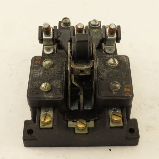 General Electric 81D126 3 Pole Vintage Manual Contactor Motor Starter